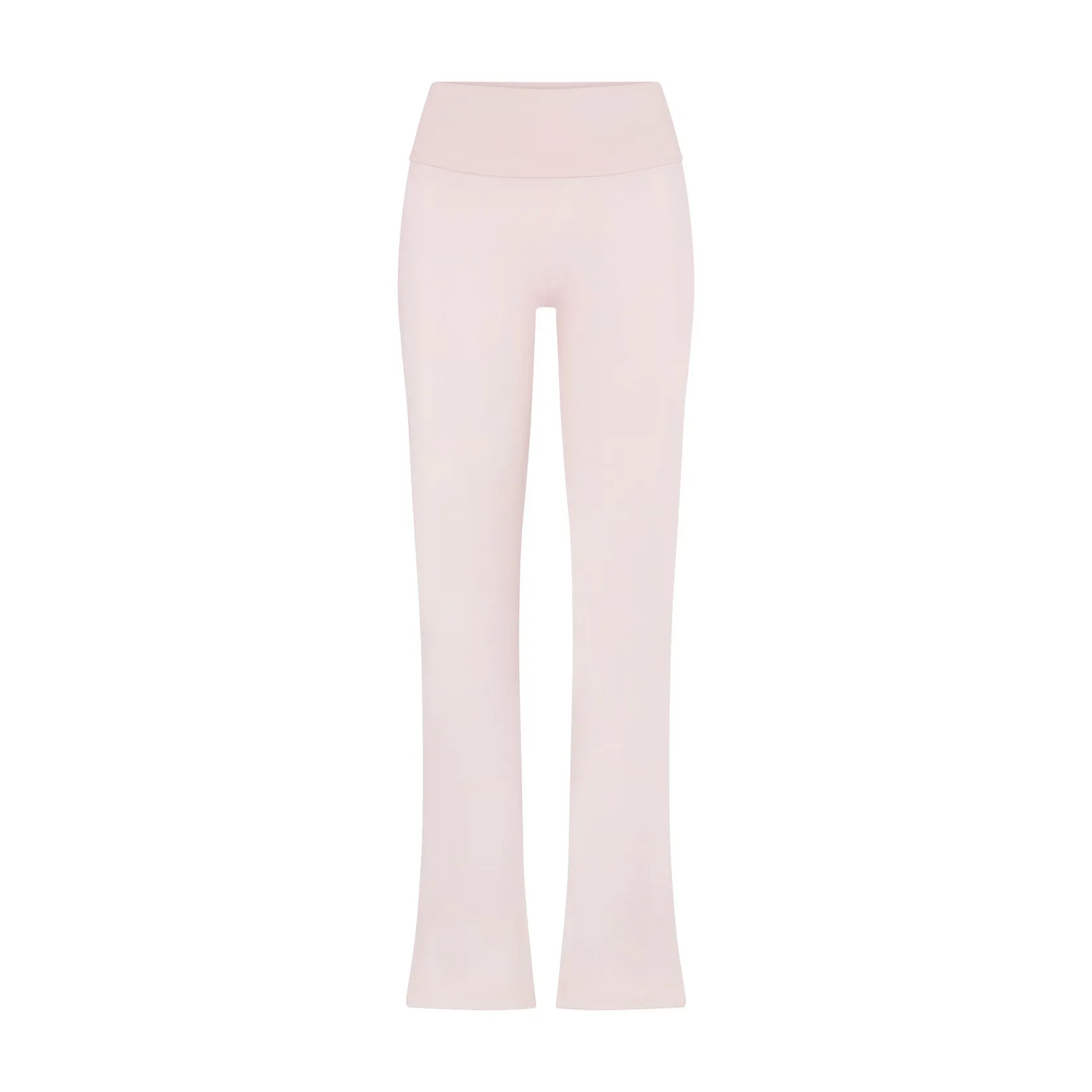 COTTON JERSEY FOLDOVER PANT BARELY PINK