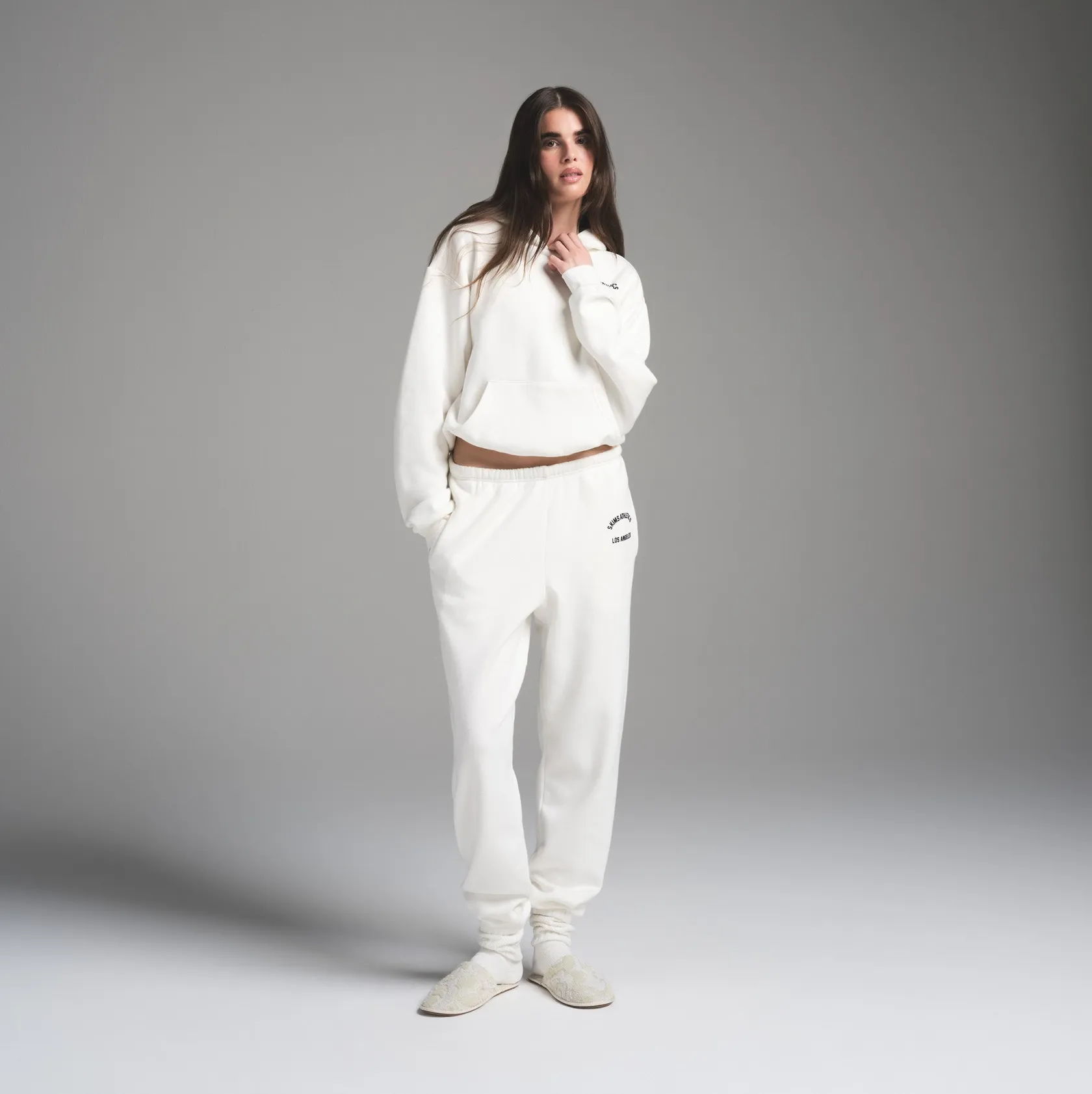 Джоггеры SKIMS Cotton Fleece Classic Marble Graphic