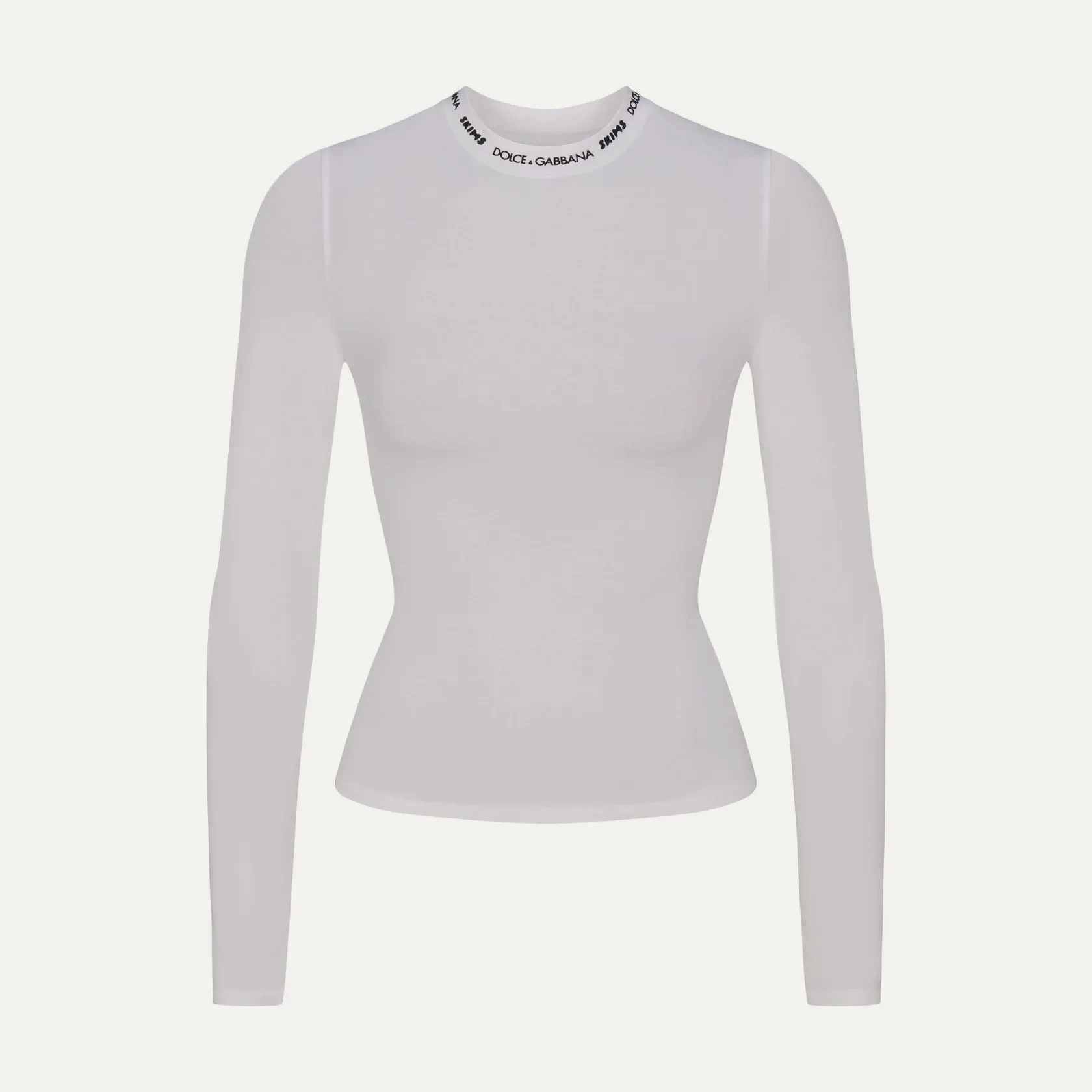 Лонгслив DOLCE&GABBANA X SKIMS Cotton Jersey Snow