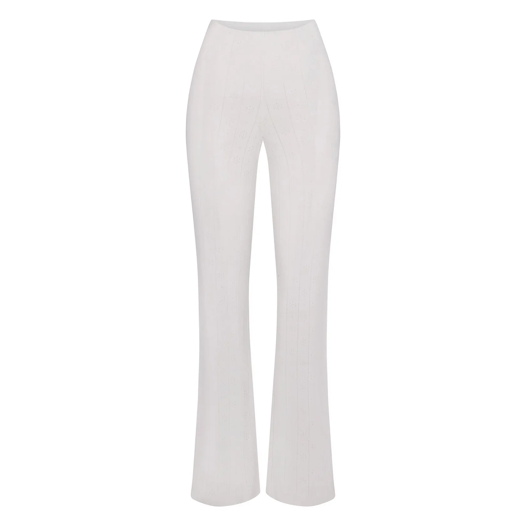 SWEATER POINTELLE STRAIGHT LEG PANT MARBLE