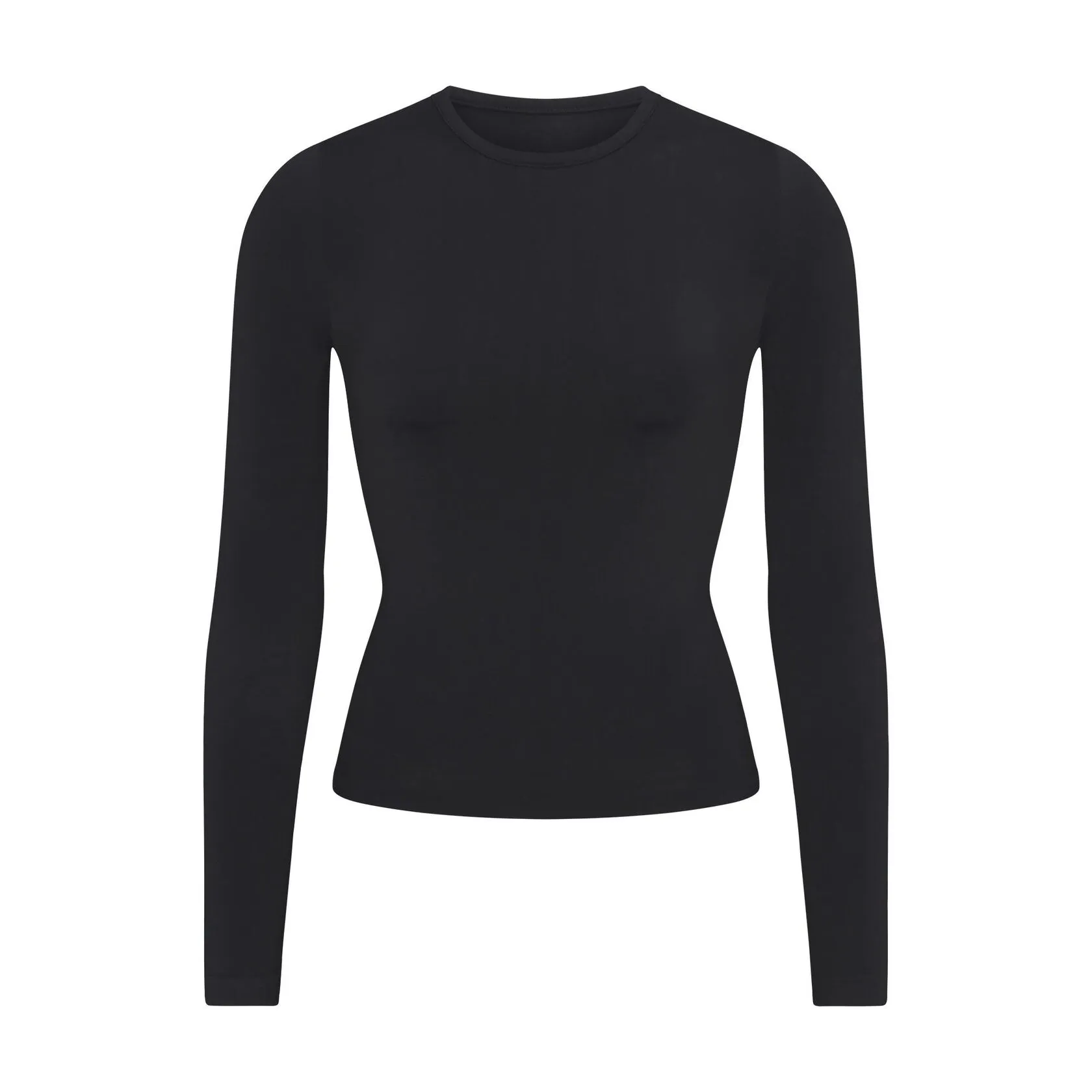 SOFT SMOOTHING SEAMLESS LONG SLEEVE T-SHIRT ONYX