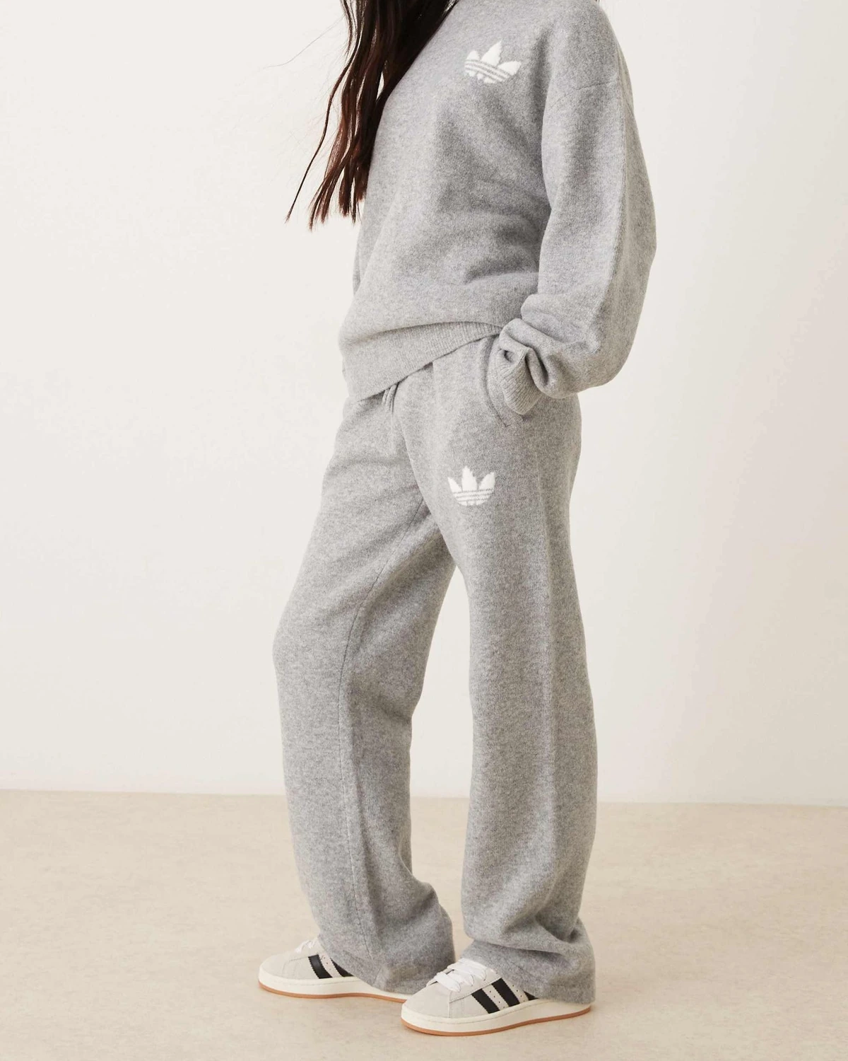 Брюки adidas Knitted Wide Leg Track