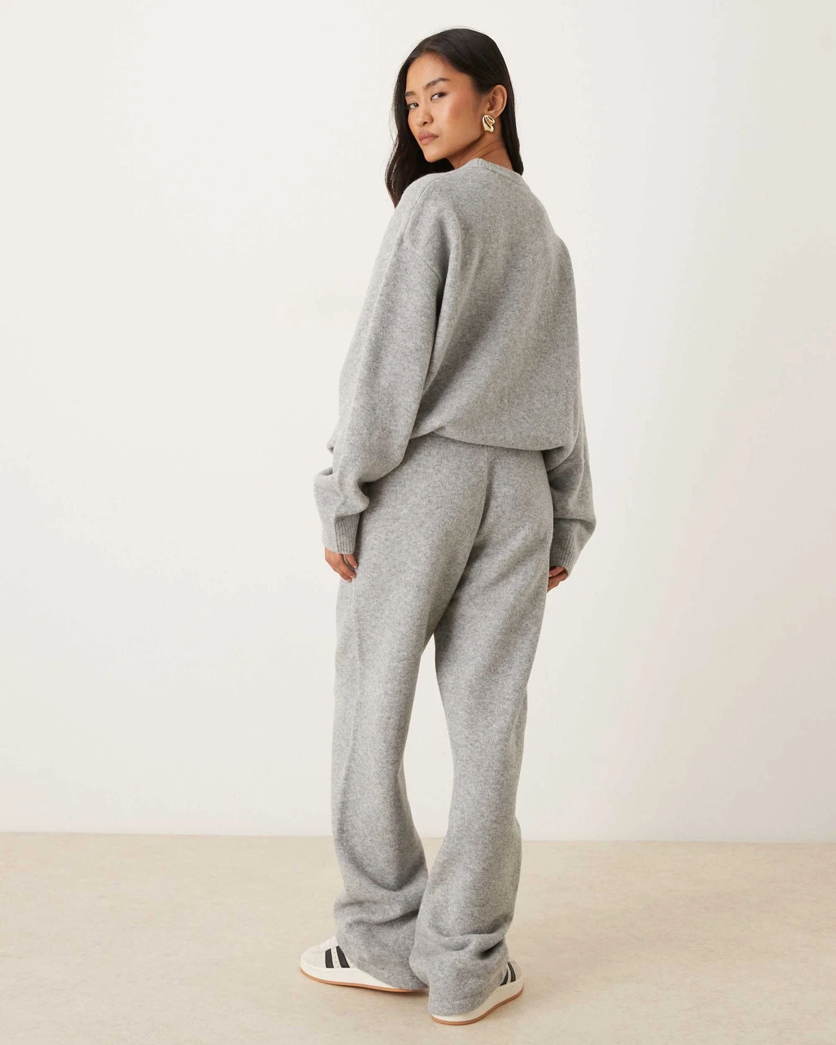 Брюки adidas Knitted Wide Leg Track