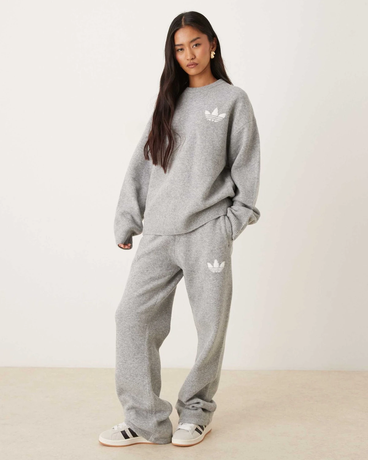Брюки adidas Knitted Wide Leg Track