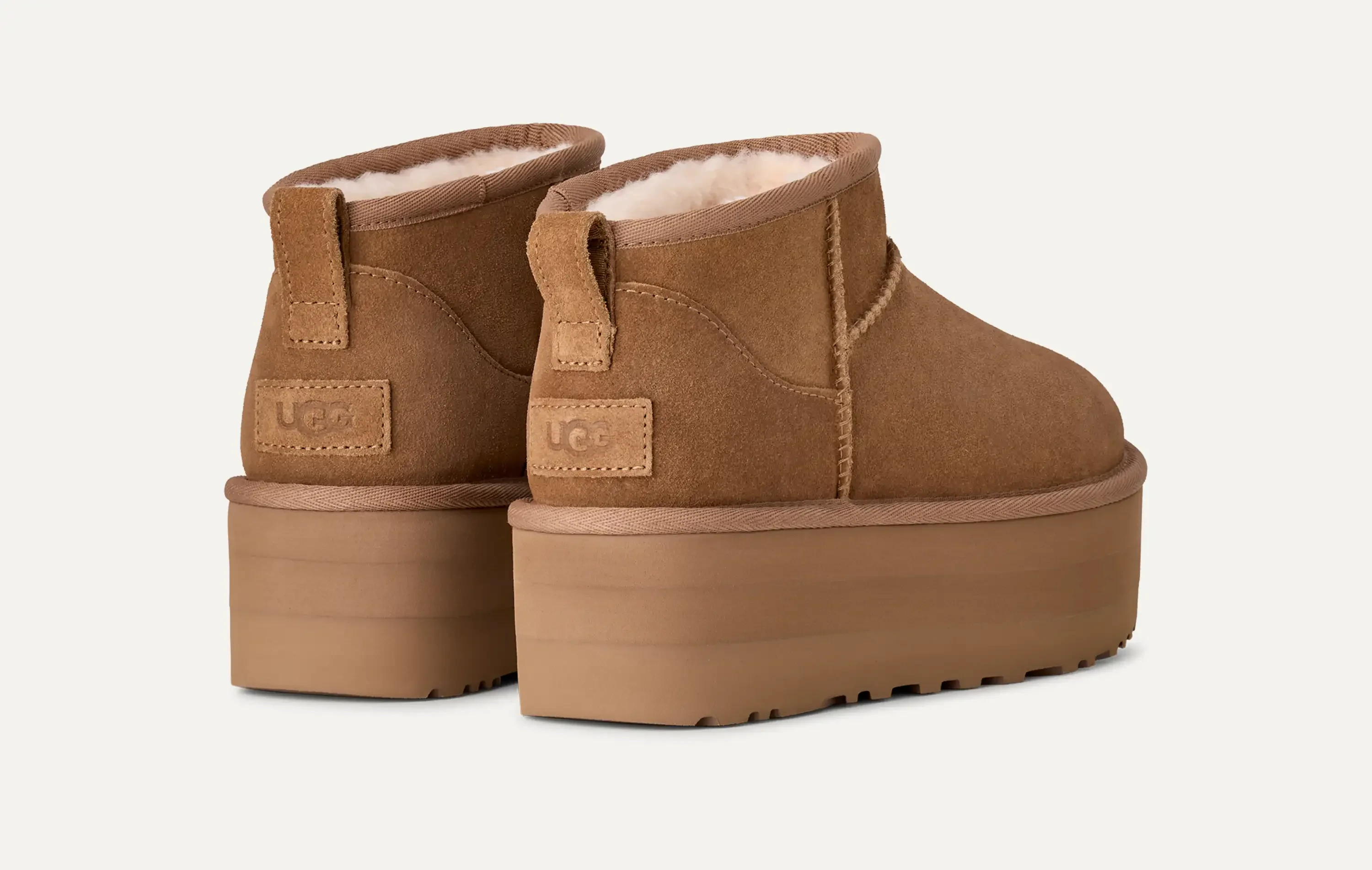 Угги UGG Classic Ultra Mini Platform Chestnut