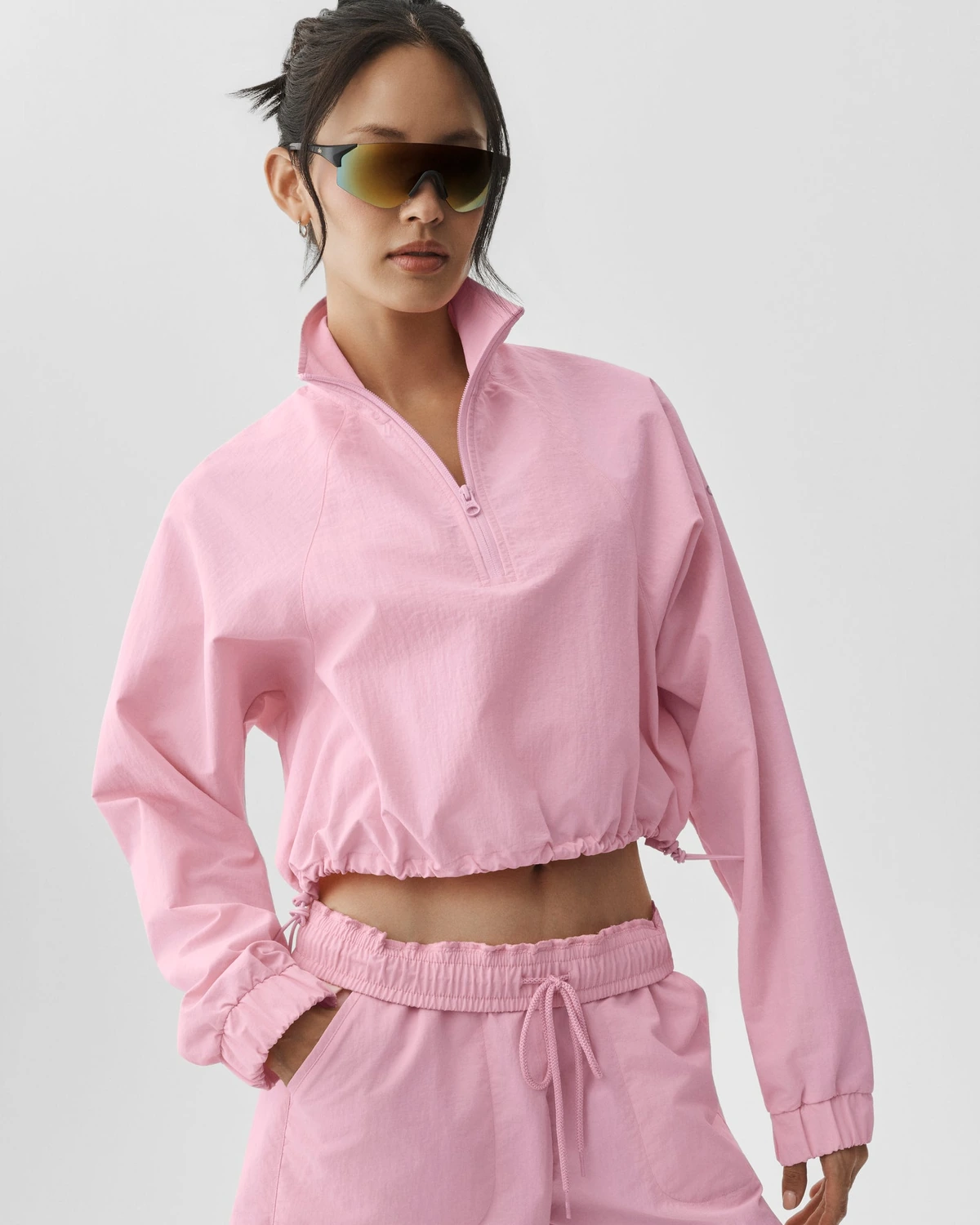 Пуловер ALO YOGA Cropped 1/4 Zip Alumni