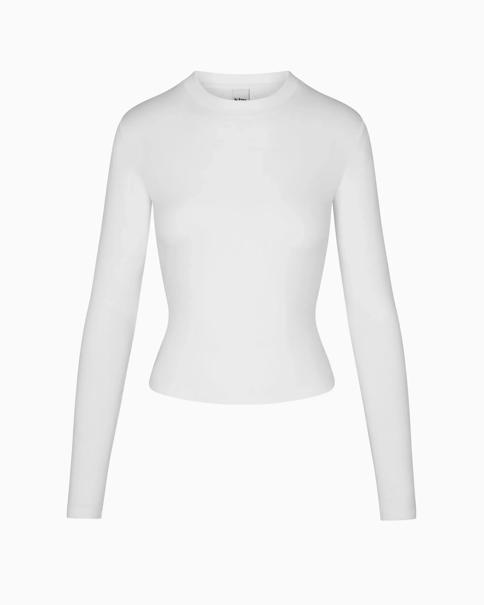 Long Sleeve Tie Tee White
