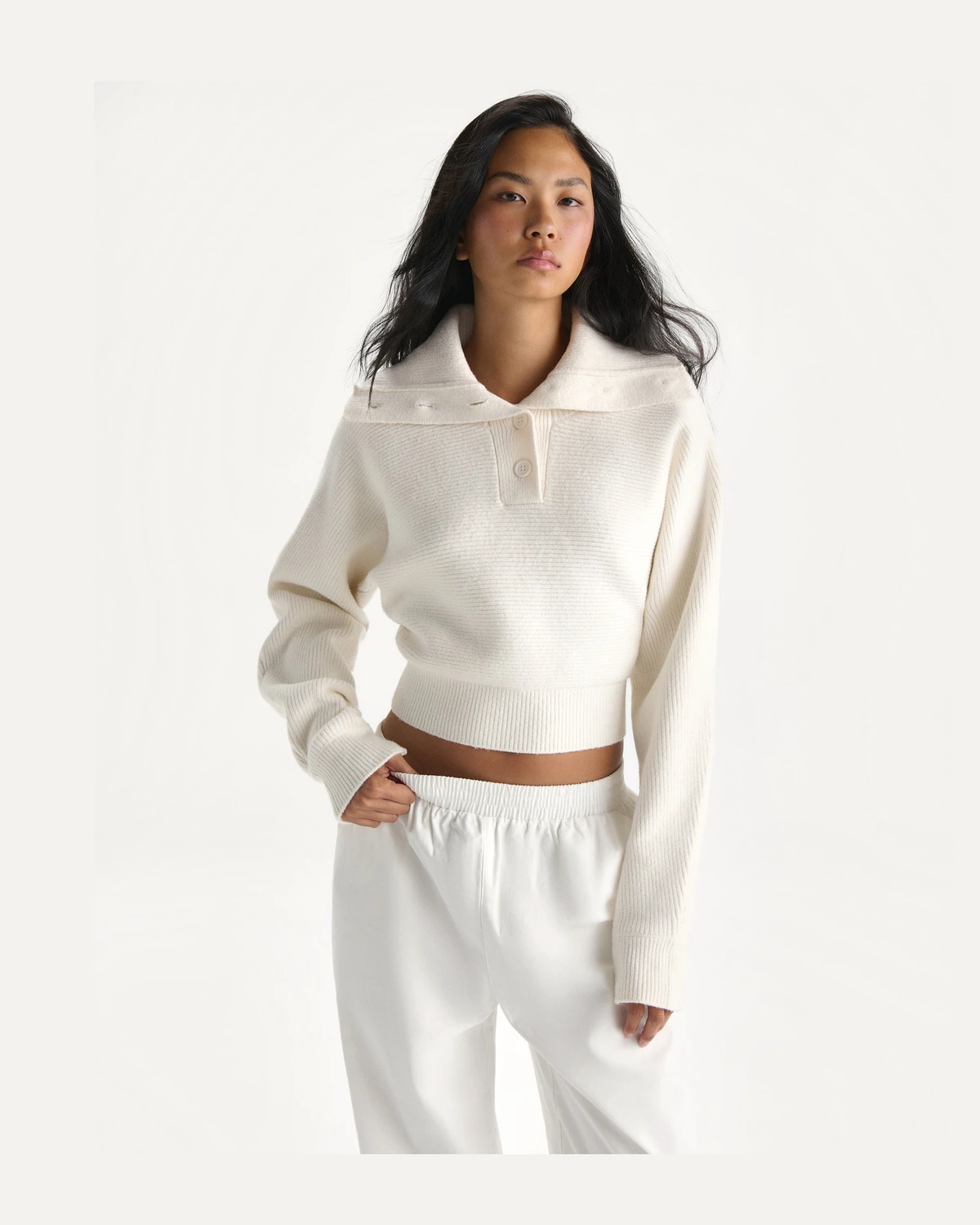 Свитшот Adanola Rib Knit Funnel