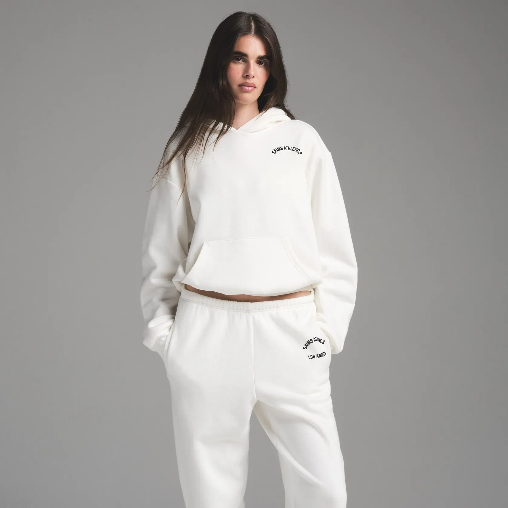 Джоггеры SKIMS Cotton Fleece Classic Marble Graphic